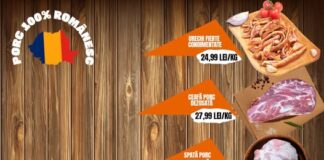 Pulpă, ceafă și cotlet de porc la preț promoțional la Onești