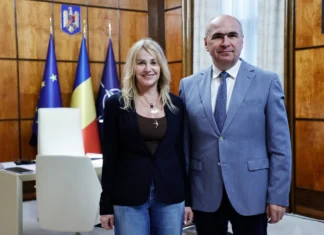ULTIMA ORĂ: (FOTO) Nadia Comăneci, primită de Ilie Bolojan la Palatul Victoria înaintea Galei Campioanelor de la Onești