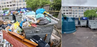 (FOTO) Oneștiul luptă cu criza gunoiului: 19 remorci de deșeuri ridicate într-o singură zi. Gunoiul, încărcat manual de angajații DPP