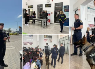 (VIDEO) Operațiune de amploare pe aeroportul din Bacău: polițiști, jandarmi, câini antidrog și verificări pentru peste 1.000 de pasageri