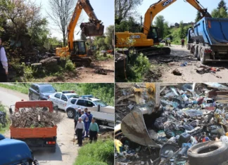 (FOTO) Munți de gunoaie într-o gospodărie din Dofteana! Imagini greu de descris, zeci de TIR-uri de deșeuri ridicate din curtea groazei! Intervenție cu executor, forțe de ordine și buldoexcavatoare