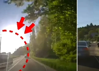 (VIDEO) Accident cu victimă în județul Bacău, pe DN2G, surprins de o cameră de bord. Manevra riscantă făcută de un tânăr șofer