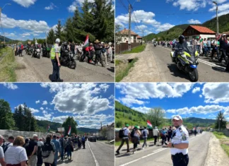 (FOTO) Mii de pelerini au fost prezenți la Ghimeș-Făget, la Rusaliile Romano-Catolice. Jandarmii și polițiștii au supravegheat întreaga zonă