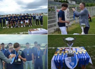 (FOTO) Campioni în „Anul Nadiei”: echipa de fotbal a LPS „Nadia Comăneci” Onești a cucerit titlul județean la U19