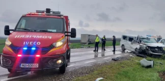 ULTIMA ORĂ: (FOTO) Accident grav pe DN2-E85: trei victime, între care doi adulți și un copil, transportate la spital după impactul dintre un TIR și un microbuz