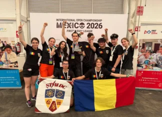 (FOTO) Performanță extraordinară pentru Oneşti în Mexic: echipa ȘTIM DC, premiu pentru inovație la competiția mondială de robotică FIRST Lego League Challenge