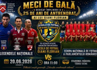 Sărbătoarea Fotbalului la Târgu Ocna: Legende ale fotbalului și parlamentari se vor reuni pentru Giani Florian
