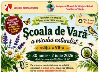 Muzeul de Științele Naturii Bacău deschide o nouă serie a Școlii de Vară pentru copii