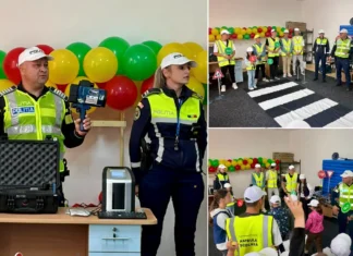 (FOTO) Polițiștii din Onești au ajuns în mijlocul elevilor din Gura Văii. Lecții despre siguranță și prevenirea pericolelor