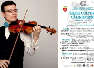 Încep Zilele Culturii Călinesciene la Onești. Renumitul violonist Alexandru Tomescu vine cu vioara Stradivarius