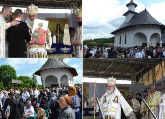 (FOTO) Emoție și rugăciune: O bijuterie arhitecturală la marginea pădurii. Noua biserică de la Scutaru a fost sfințită. Edificiul religios, ridicat de părintele Ioan Bârgăoanu în timp record