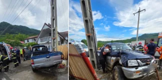 NEWS ALERT: (FOTO) Accident rutier în comuna Oituz. Două victime au fost transportate la CPU Onești