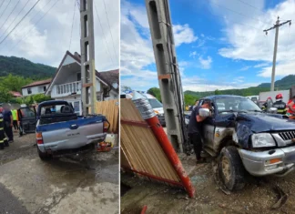 NEWS ALERT: (FOTO) Accident rutier în comuna Oituz. Două victime au fost transportate la CPU Onești