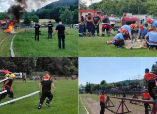 (VIDEO) Competiție spectaculoasă la Târgu Ocna. Serviciile voluntare și private pentru situații de urgență și-au testat abilitățile. Cine sunt câștigătorii
