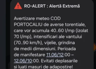 NEWS ALERT: Telefoanele au sunat în tot județul. RO-Alert de vreme severă în Bacău: vijelii, grindină și ploi torențiale