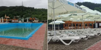 (FOTO) Perla ascunsă a Moldovei este gata de vară. Ștrandul cu apă sărată de la Salina Târgu Ocna s-a schimbat complet