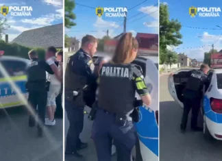 (VIDEO) Accident cu surprize în Podu Turcului, final cu cătușe pentru un tânăr din Răchitoasa