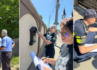 (FOTO) Avertisment pentru proprietarii de câini din Onești! Ce riscă dacă nu își sterilizează și microcipează animalele. Polițiștii și voluntarii au ieșit pe străzi
