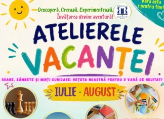 Ateliere de vară gratuite la Biblioteca Municipală „Radu Rosetti” Onești. Copiii sunt invitați la joacă, creație și descoperire