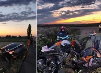 (FOTO) Noi detalii despre tragedia de pe DN2-E85, în Bacău: Cum s-a produs accidentul mortal de la Filipești – o șoferiță de 21 de ani a intrat pe contrasens