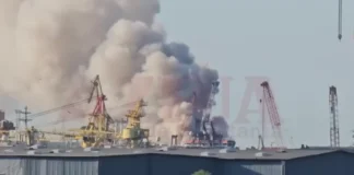 NEWS ALERT: (VIDEO) Mesaj RO-Alert emis pe litoralul românesc. Incendiu puternic în Portul Agigea