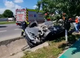 (FOTO) Accident rutier cu victime pe DN2-E85, în județul Bacău: două persoane rănite