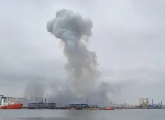 BREAKING NEWS: (FOTO) O dronă a explodat în Portul Constanţa. MApN: Este de tipul celor folosite în războiul din Ucraina