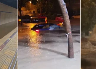 (VIDEO) Imagini apocaliptice în București după furtuna violentă: metrou inundat, apa până la brâu și canalizări care au erupt ca fântânile arteziene
