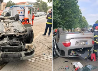 NEWS ALERT: (FOTO) Accident cu victime în Bacău: două persoane au ajuns la spital după impactul dintre două mașini