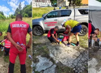 (VIDEO/FOTO) Șase intervenții ale Salvamont Bacău la maratonul montan Legendele Nemirei. Un alergător a ajuns la ambulanță