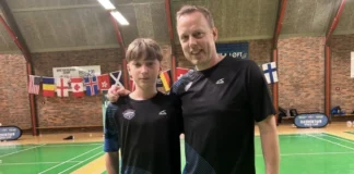 (FOTO) Un nou Florin Balaban? Matei Turturică, speranța badmintonului din Onești, face primii pași spre marea performanță. Sportivul s-a antrenat cu un fost campion mondial