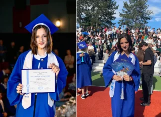 Ana-Dora Costea, una dintre cele două eleve din Onești care au luat 10 pe linie la BAC 2026. Campioană la franceză, excelentă și la română, matematică și biologie