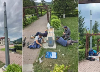 (FOTO) Investiție PNRR la Târgu Ocna: internet gratuit, iluminat inteligent și bănci pentru încărcarea telefoanelor