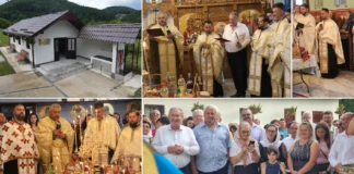 (FOTO) O nouă capelă mortuară a fost sfințită în comuna Dofteana. Investiție importantă pentru comunitatea din Bogata
