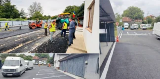 (FOTO) Ambulanța Moinești beneficiază de o nouă investiție. Incinta sediului a fost asfaltată