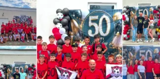 (VIDEO) Fostul fundaș al lui FC Onești, Costel Munteanu, a împlinit 50 de ani. Sărbătoare emoționantă alături de copiii de la Sportul Onești