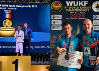 (FOTO) Performanță uriașă pentru sportul oneștean: George Bîzgan, campion mondial la karate WUKF
