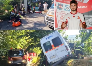 NEWS ALERT: (VIDEO) Tragedie la Dinamo II! Doi oameni au murit într-un accident grav. Oneșteanul Luca Fudulache a scăpat după ce se afla în celălalt microbuz