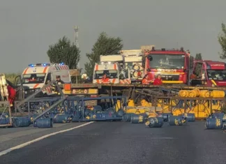 NEWS ALERT: (FOTO) Accident grav pe DN2-E85, în apropiere de Bacău. Șase răniți, dintre care trei copii, după impactul dintre un camion și un autoturism