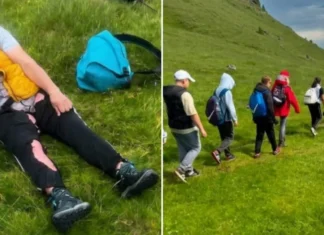 (FOTO) Profesoară lovită de trăsnet pe munte, în timp ce însoțea 14 elevi. Starea ei este gravă