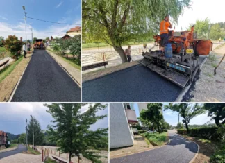 (FOTO) Piste de biciclete pe promenada de pe malul Trotușului, la Comănești. Investiția de aproape 3 milioane de lei se apropie de final