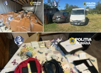 (FOTO) Captură uriașă de țigări și bani: aproape 798.000 de țigarete, 415.610 lei și 40.585 euro. BCCO Bacău, în acțiune