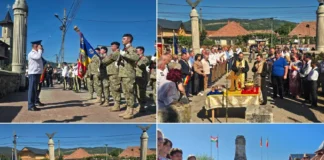 (FOTO) Ceremonie militară și religioasă la Oituz. Garnizoana Bacău, omagiu adus eroilor Primului Război Mondial