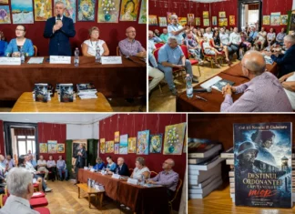 (FOTO) „Destinul ordonanței căpitanului miop”, romanul col. (r) Neculai P. Ciubotaru, lansat la Palatul Ghika din Comănești