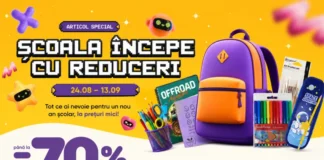 Școala începe cu reduceri de până la 70% la Aurora Multimarket Onești și Moinești!