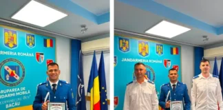 Jandarm băcăuan, premiat după ce a salvat o femeie de la înec, în Constanța