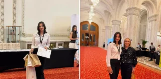 (FOTO) Ana-Dora Costea, eleva din Onești cu 10 pe linie la Bac, celebrată la Palatul Parlamentului și întâlnire cu fosta mare atletă Gabriela Szabo