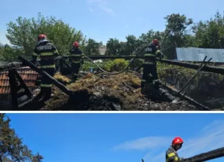 NEWS ALERT: (FOTO) Tragedie în Comănești. Un bărbat a fost găsit mort după un incendiu izbucnit la o casă! Două femei au suferit atacuri de panică