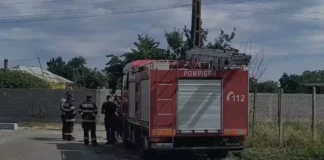 Dronă prăbușită într-un sat din Vrancea, la doar cinci metri de o casă. Zona a fost izolată, localnicii au fost evacuați preventiv