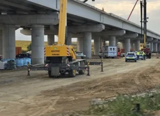 ULTIMA ORĂ: (FOTO) Tragedie pe șantierul A7! Bărbatul căzut de pe pasajul de la Filipești, Bacău a murit. Avea 51 de ani și era dintr-o comună băcăuană